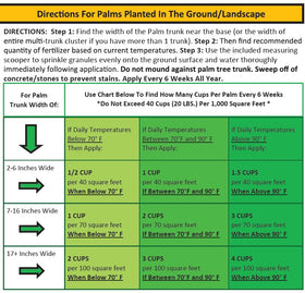 Perfect Palm macro and micro nutrients close-up with boron and manganese.
