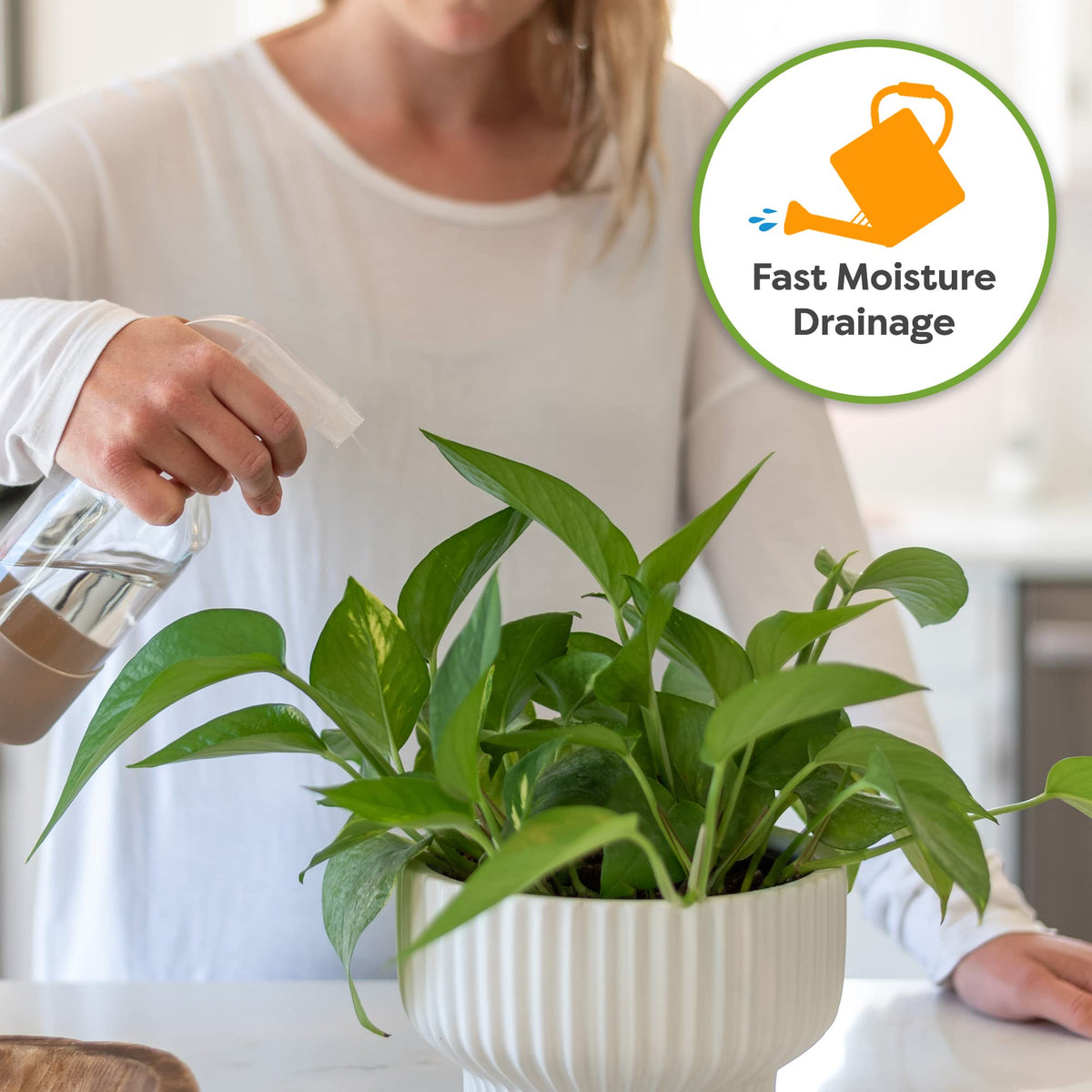 Perfect Plants 8qt pothos soil bag ready for easy indoor pothos care.