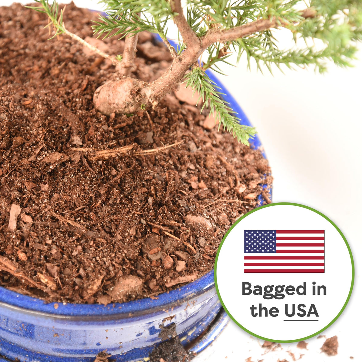 Two-quart bag of Perfect Plants bonsai soil ideal for a single bonsai container