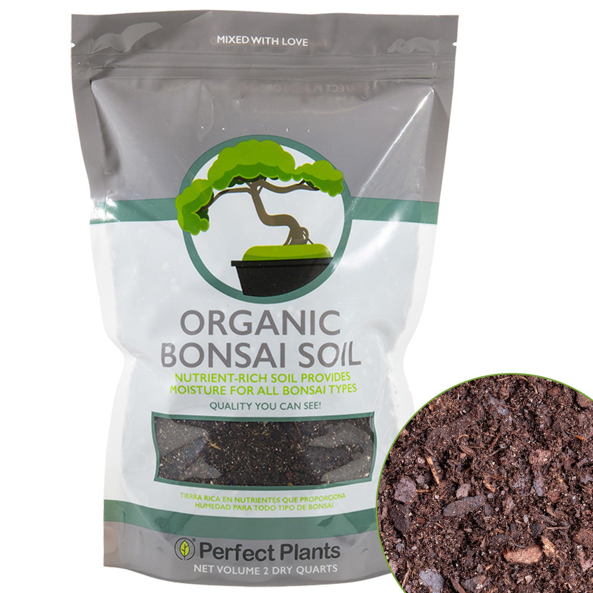 Perfect Plants Bonsai Soil all-purpose mix in a bag for thriving roots
