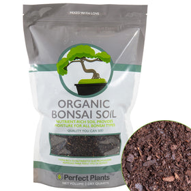 Perfect Plants Bonsai Soil all-purpose mix in a bag for thriving roots