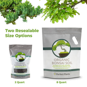 Resealable bag keeps Perfect Plants Bonsai Soil fresh for later use