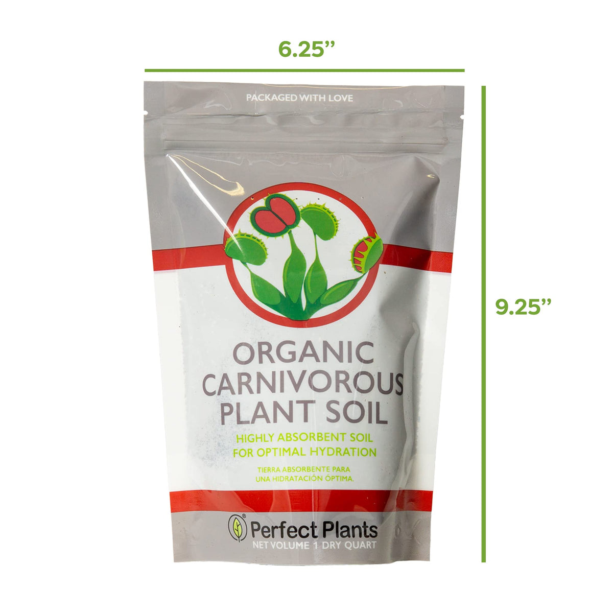 Perfect Plants soil with ideal acidity supports sundews and pitcher plants.