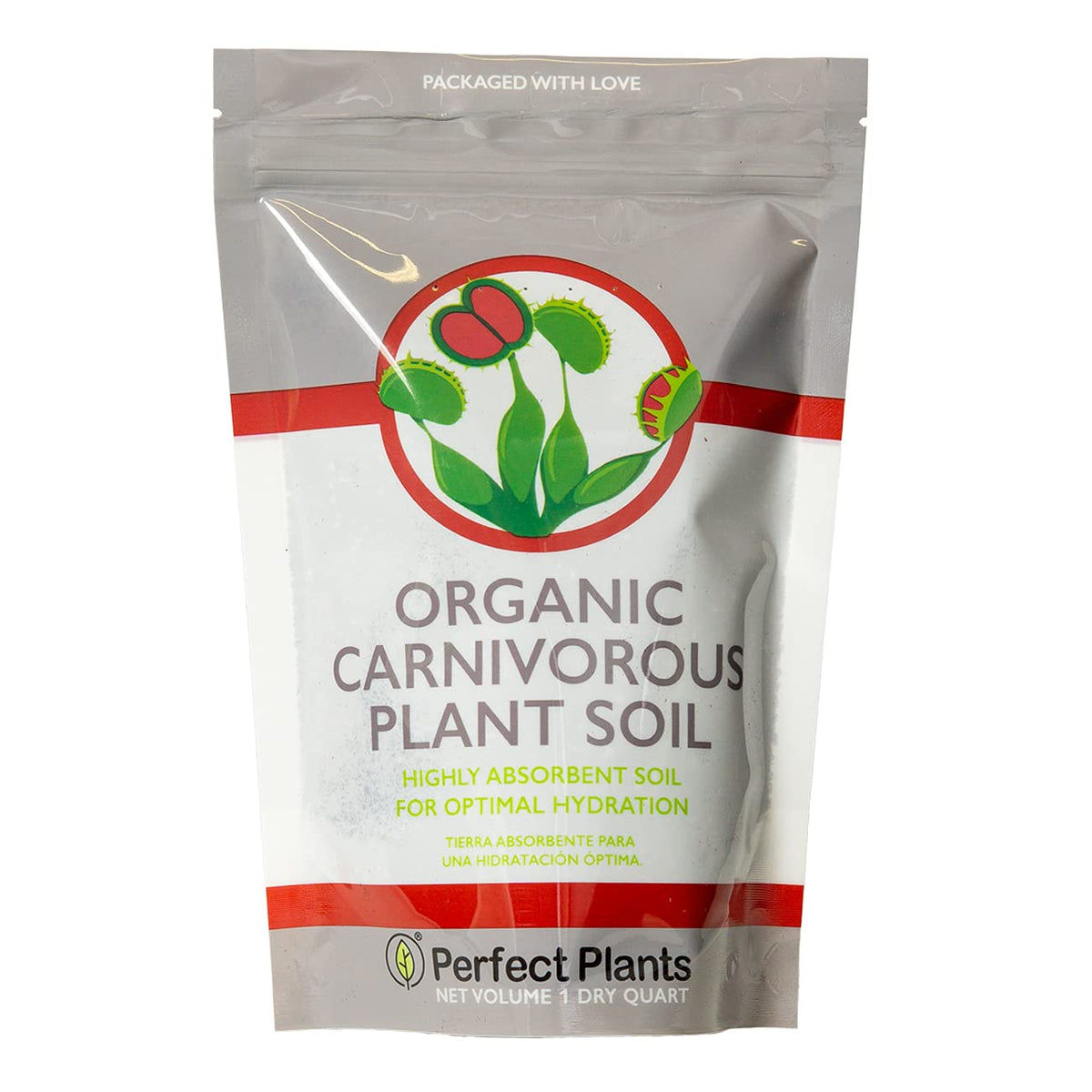 Perfect Plants organic premium carnivorous soil for Venus Flytraps with balanced moisture.