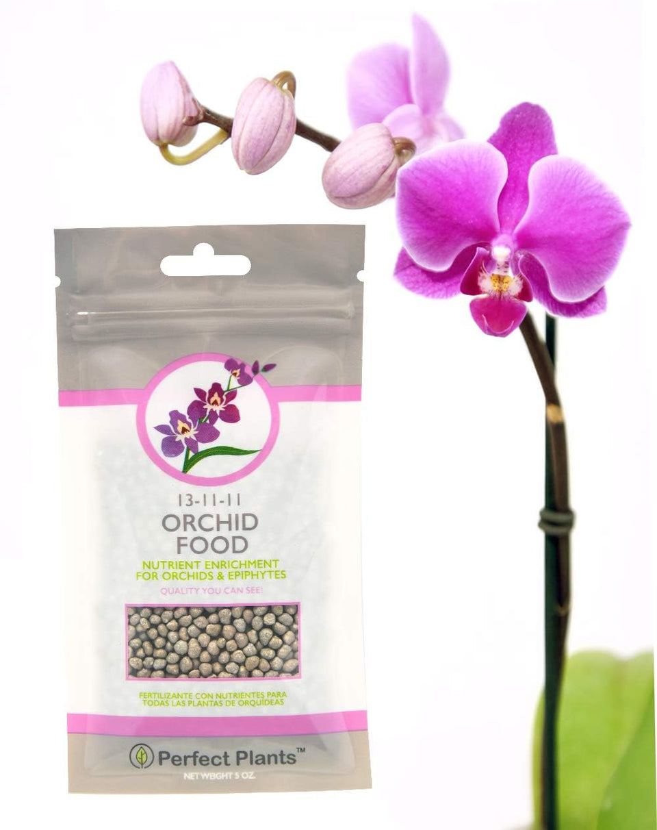 Perfect Plants Orchid Food bag front view with resealable design for freshness.