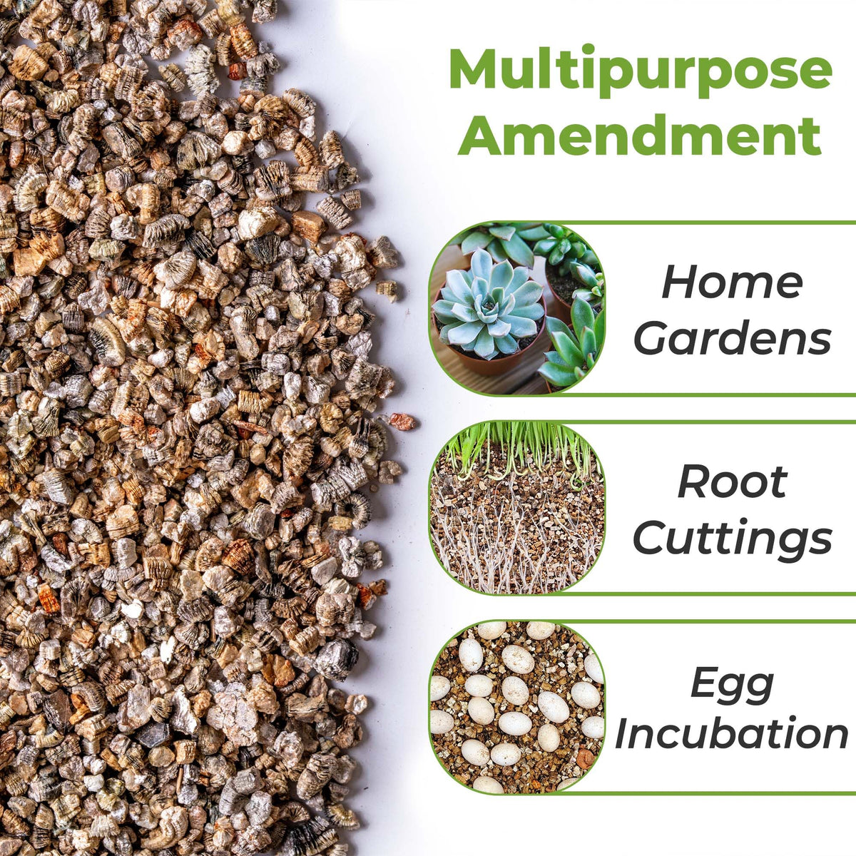 Perfect Plants vermiculite natural medium grade boosts soil structure for container plants.