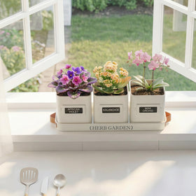 PERFNIQUE durable metal construction with glossy white finish for indoor or outdoor use