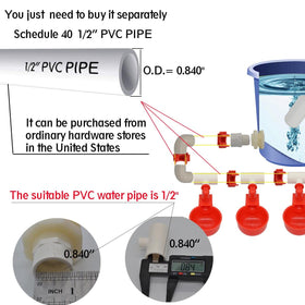 Perfsign buoyancy valve maintains steady water flow in gravity-fed system.