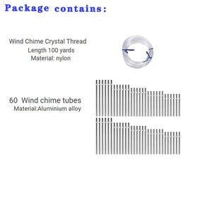 Perfsign wind chime tubes—five lengths for versatile designs