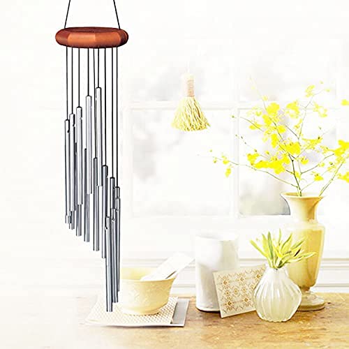 Perfsign wind chime tubes—silver finish that shines in sunlight