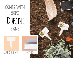 Peri Foi durable plastic labels stay straight and legible in garden