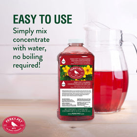 Three-pack nectar bottles yield up to 128 oz of nectar.