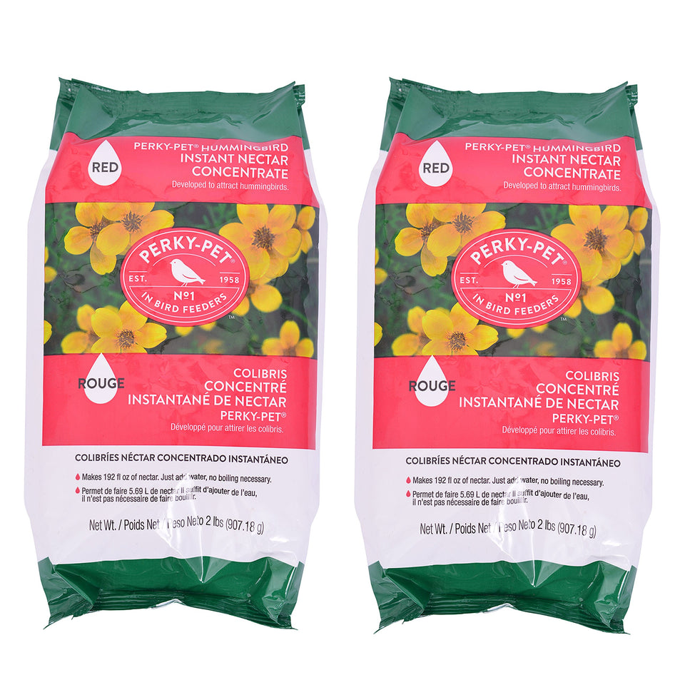 Perky-Pet 244Sfb red instant nectar ready-to-use for hummingbird feeding in your garden