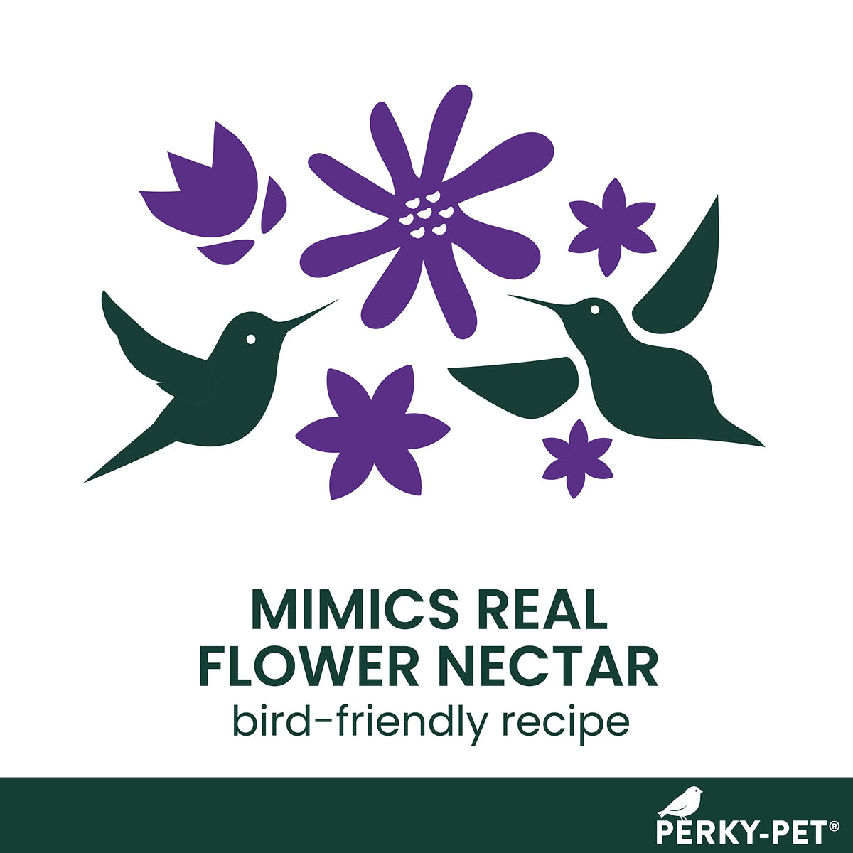 Four 16 oz cans of Perky-Pet nectar shown for 64 oz total supply