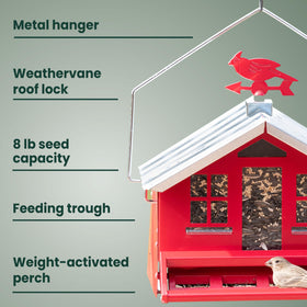 Removable roof enables easy filling and cleaning outdoors
