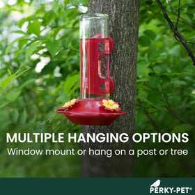 14 oz nectar capacity reduces frequent refills during birdwatching sessions.