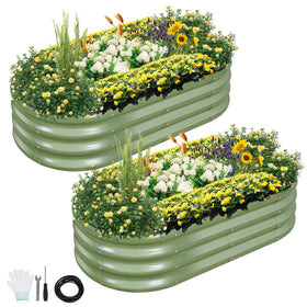 Permade galvanized raised garden bed 4x2x1ft showing sturdy build for durable vegetable gardening.