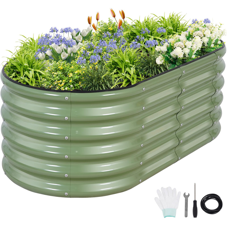 Permade galvanized bed with edge folding for safe, kid-friendly setup.