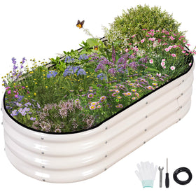 Permade galvanized raised garden bed folding edge for safe setup