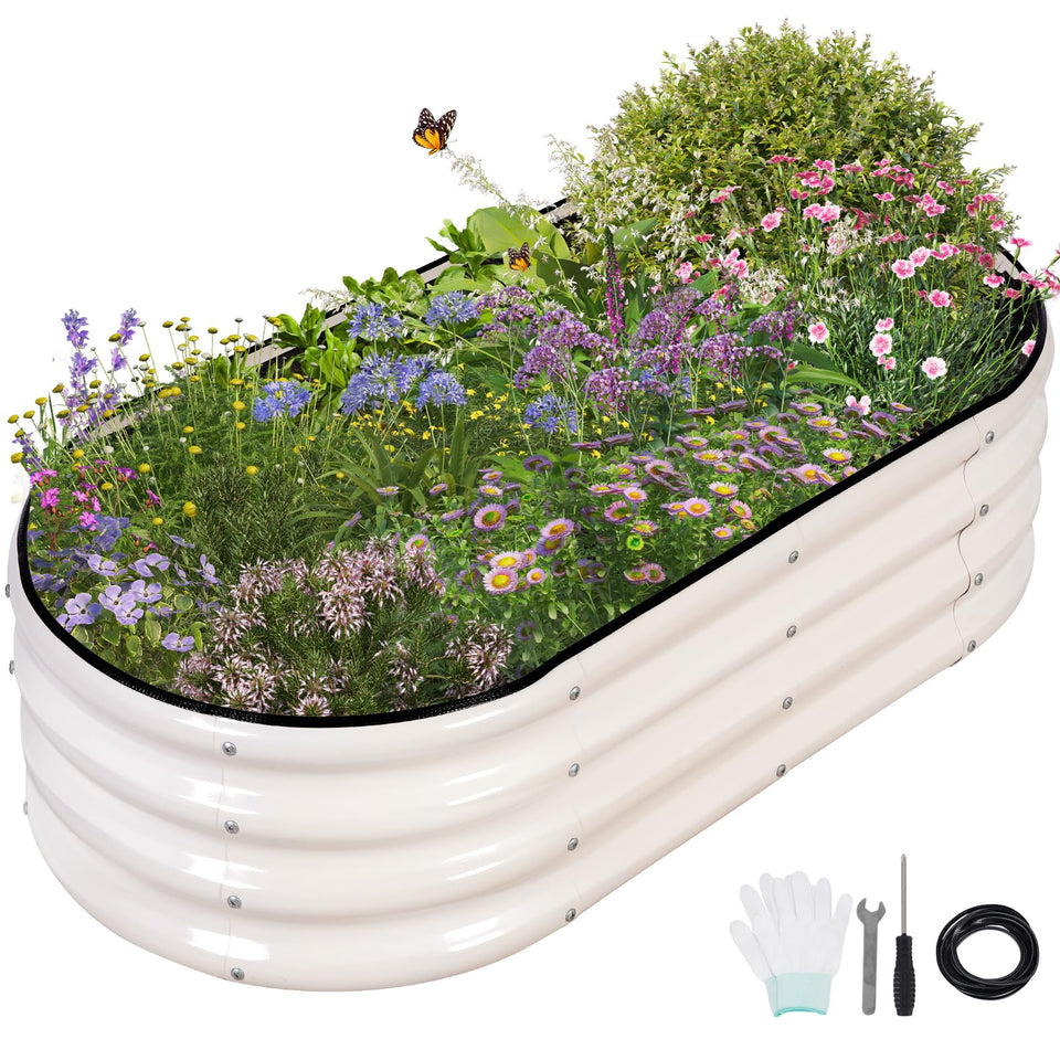 Permade galvanized raised garden bed folding edge for safe setup