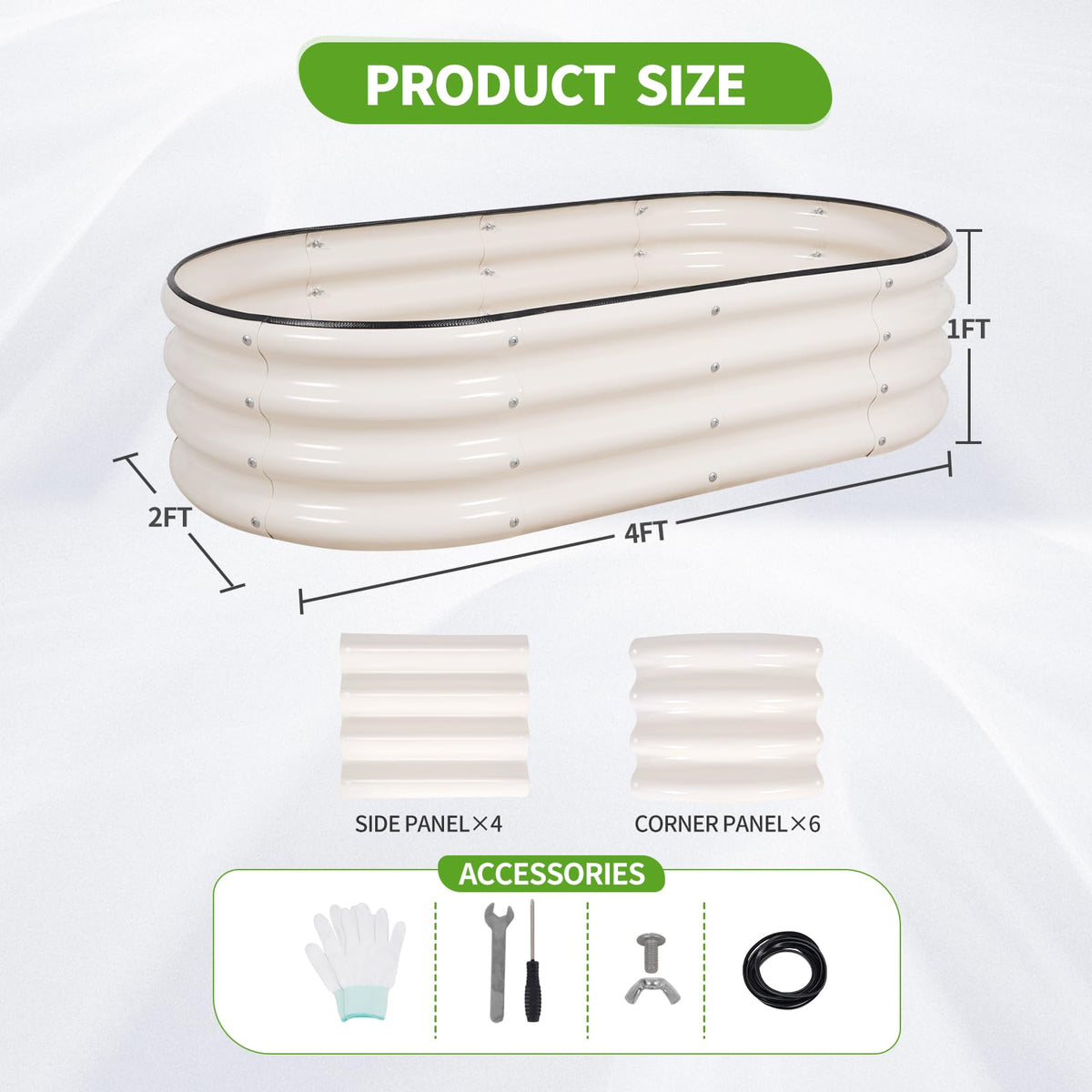 Permade galvanized bed with rust-proof coating for longevity