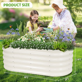 Gardening gloves included with the Permade bed for clean planting