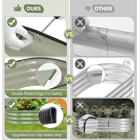 Permade rust-proof coating keeps the bed looking new season after season.