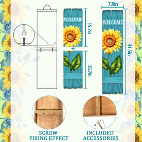 PEROUU front-door porch decor sign ready to hang for easy seasonal decoration.