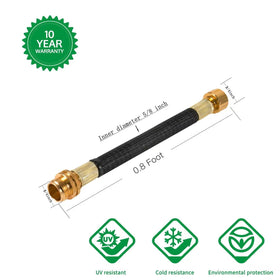 Persevere integrated spiral tube keeps hoses from kinking during outdoor cleaning tasks.