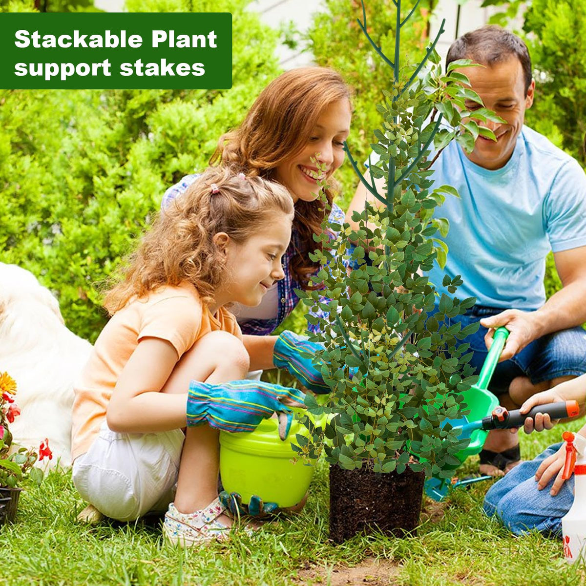 PERSZEN plastic plant poles suit small to medium climbing plants