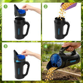PERSZEN easy-fill scoop aids quick, tidy loading