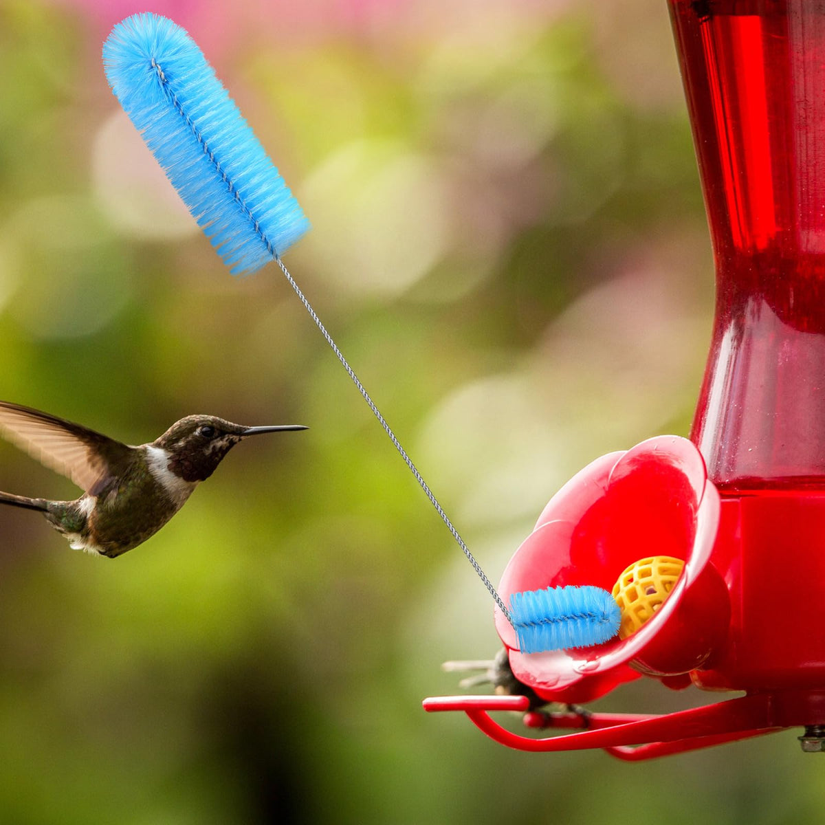 Perthlin hummingbird feeder cleaning brush nylon bristles set for gentle, thorough cleaning