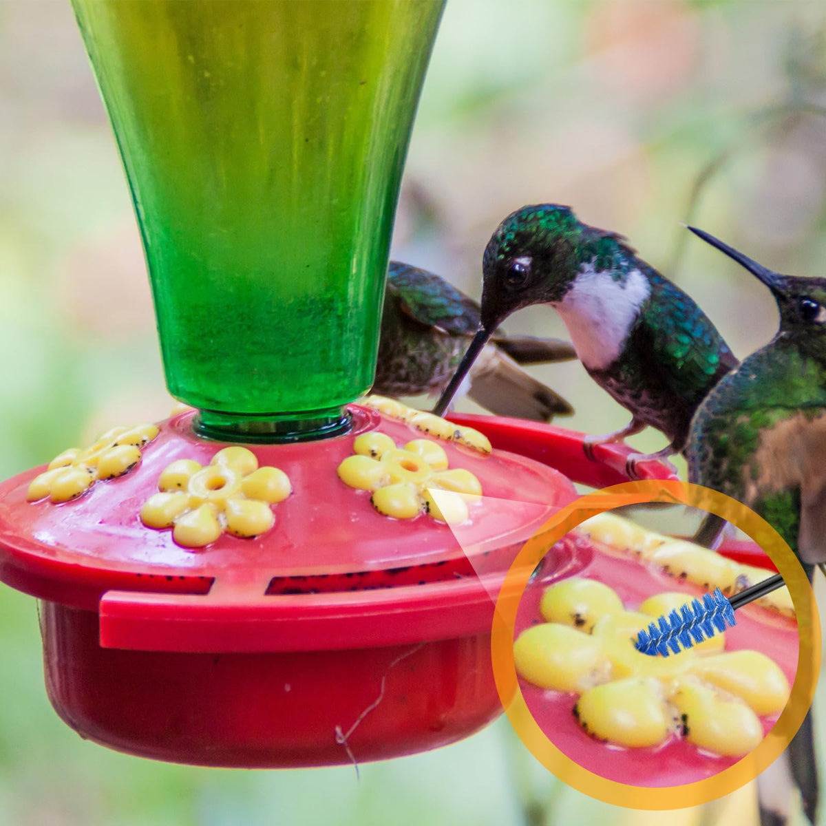 Perthlin hummingbird feeder cleaning kit compact 19-piece set for versatile maintenance