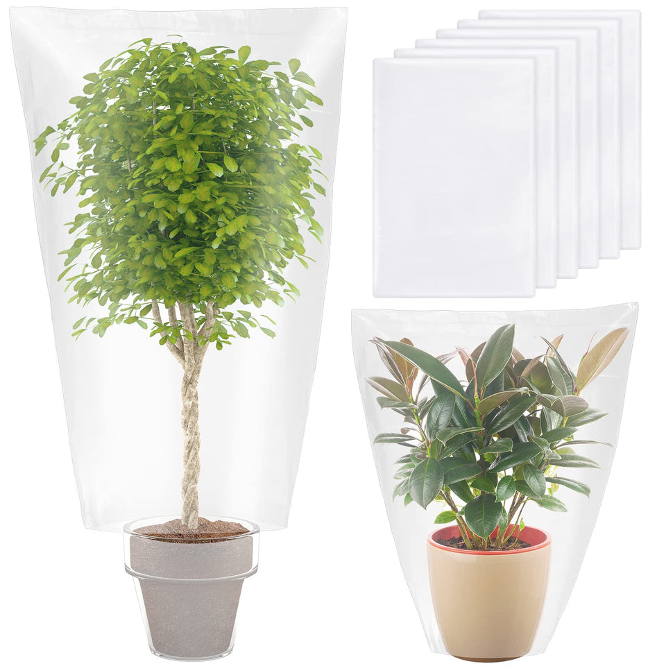 Perthlin winter plant cover 70x110cm front view protecting a sapling