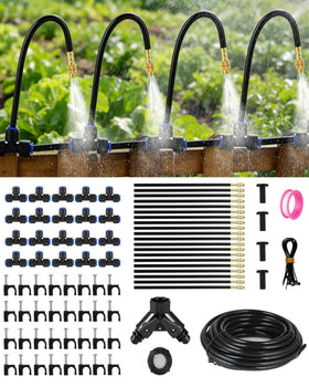PESIODU 130FT tubing close-up highlighting durable outdoor construction for reliable watering.