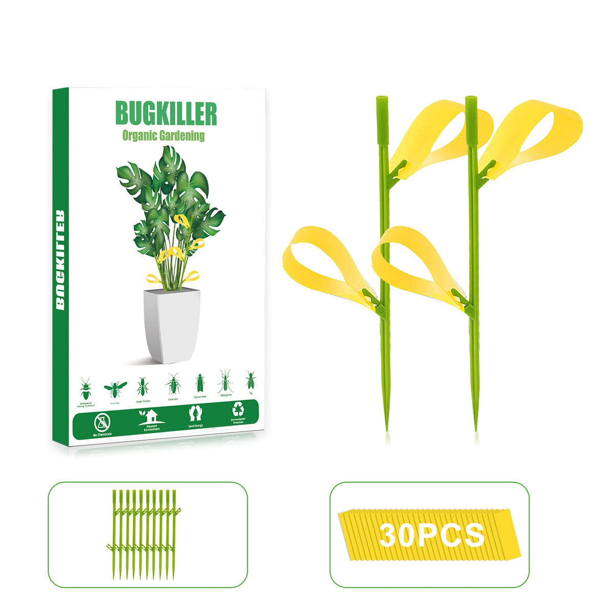 PESTCON fruit fly traps for indoors with stake design to catch pests safely