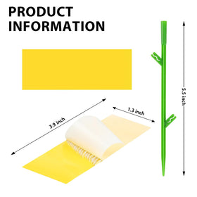 Pestcon stake holder design keeps traps securely in soil and visible