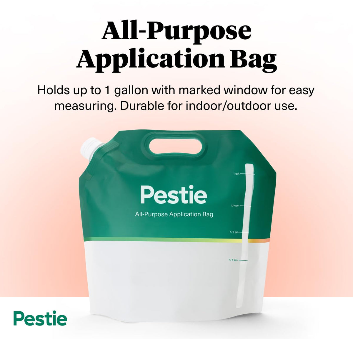 Pestie extendable wand reduces back strain for hard-to-reach spots.