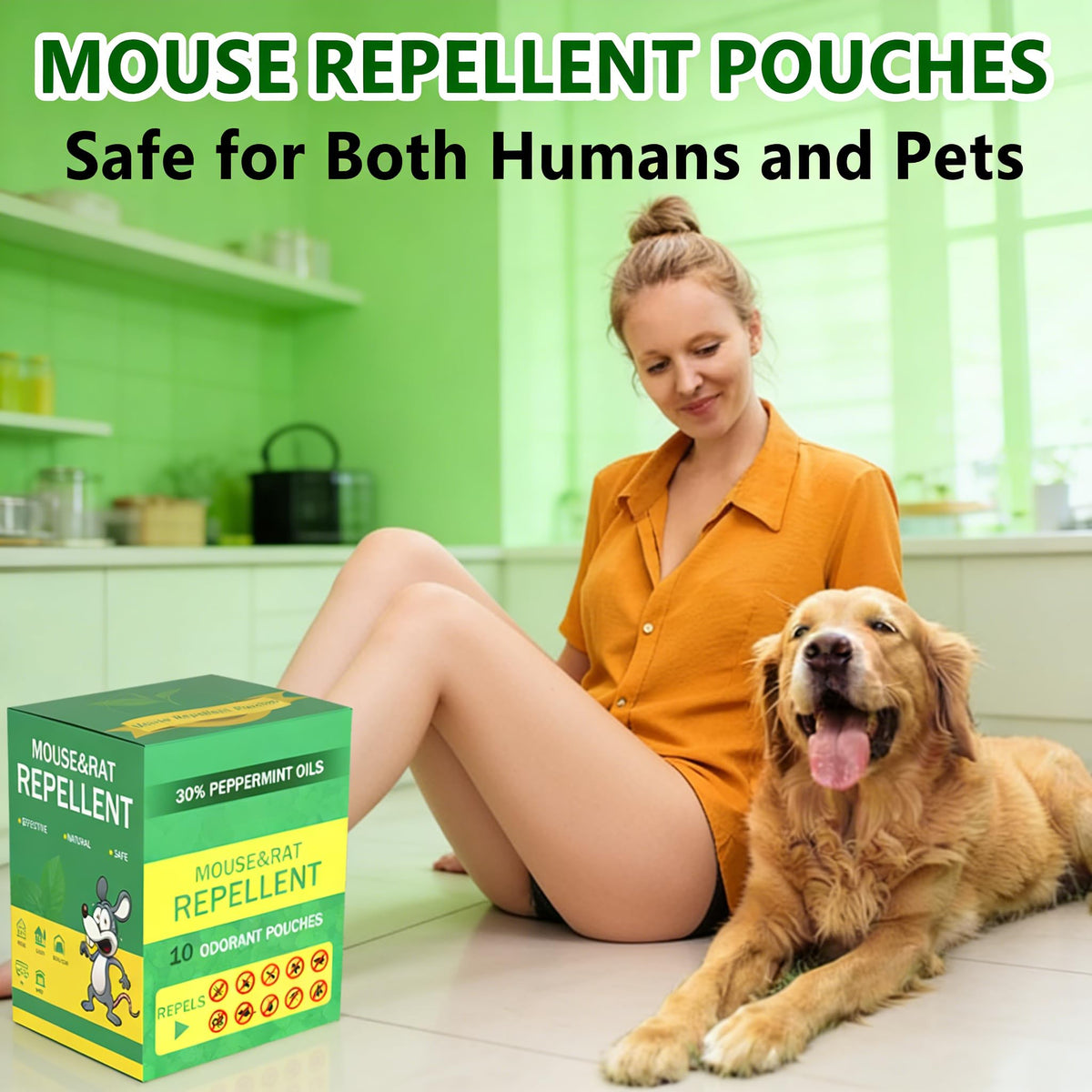 PestMentor closet placement pouch on a shelf providing long-lasting protection.