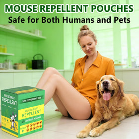 PestMentor closet placement pouch on a shelf providing long-lasting protection.