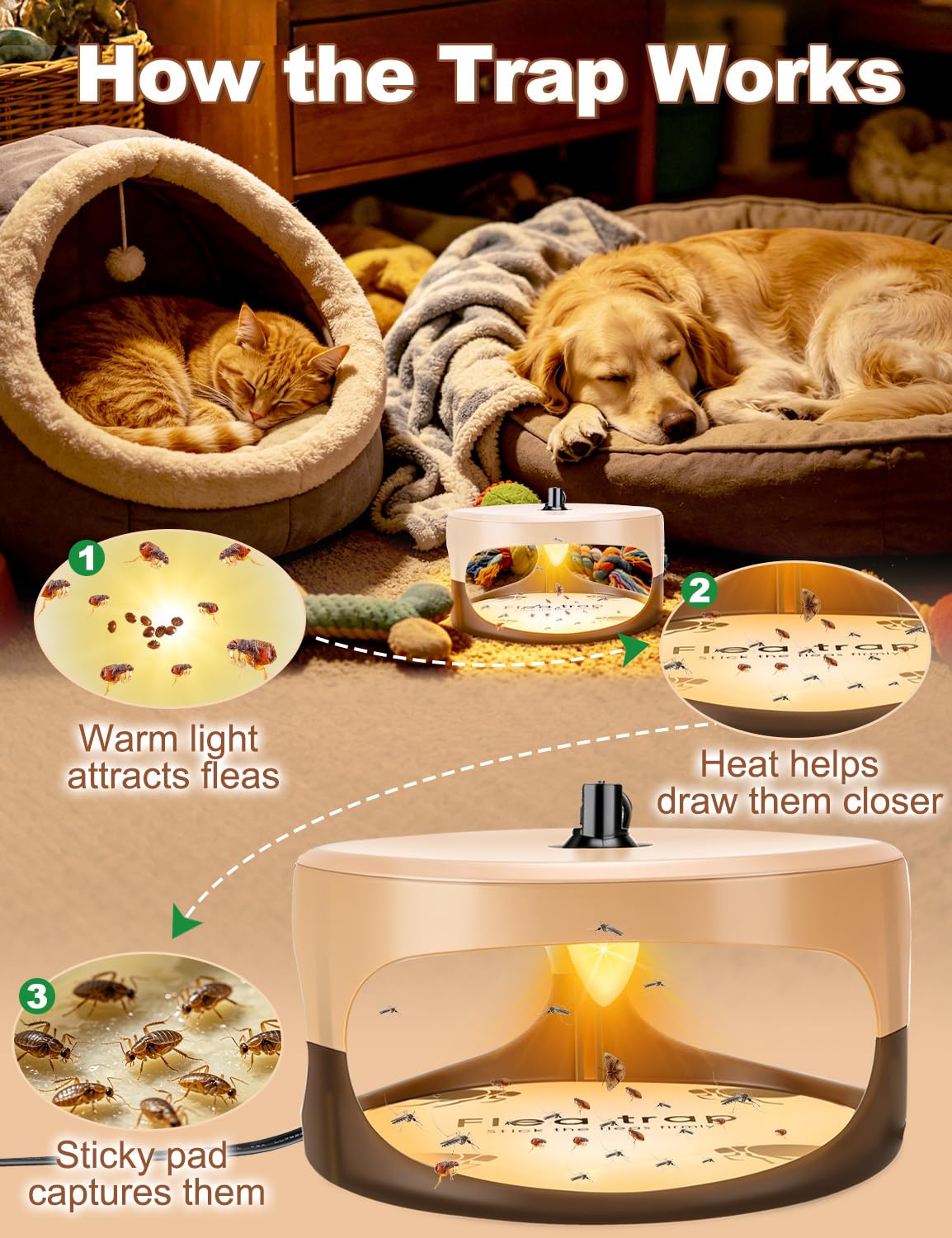 Pestvanish electric trap indoor fly gnat uses light lure for discreet control