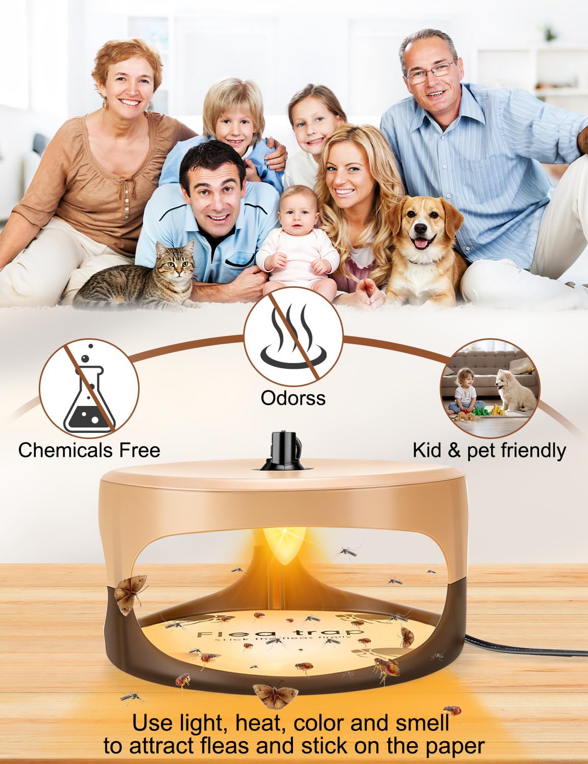 Pestvanish night-light trap helps keep bedrooms comfortable and pest-free