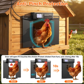 Pet Deluxe anti-pinch sensors and predator protection enhance coop safety