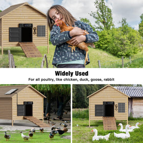 Pet Deluxe weatherproof aluminum-ABS build withstands rain, snow, and dust.