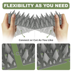 Petfolio outdoor patio spikes suitable for patios and roofs.