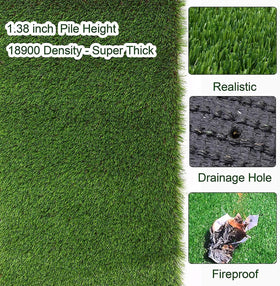 Petgrow turf installed on balcony decking providing year-round greenery
