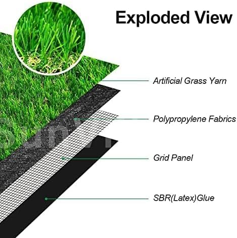 Petgrow artificial grass close-up showing dense 1.37 inch pile and soft texture