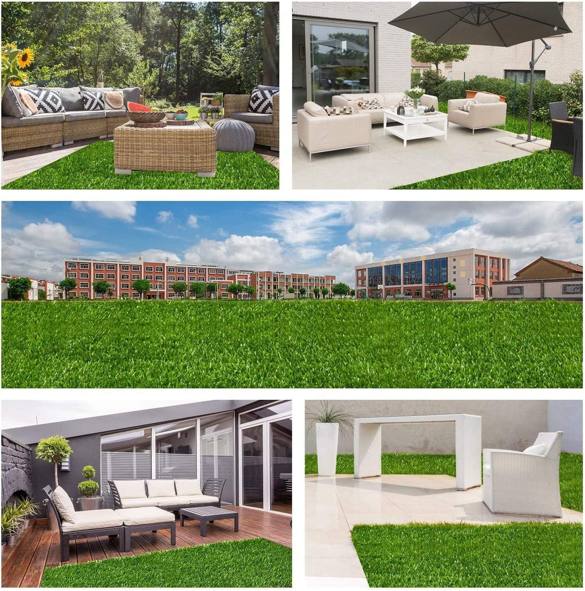 Petgrow artificial grass used for rooftop garden decoration and play