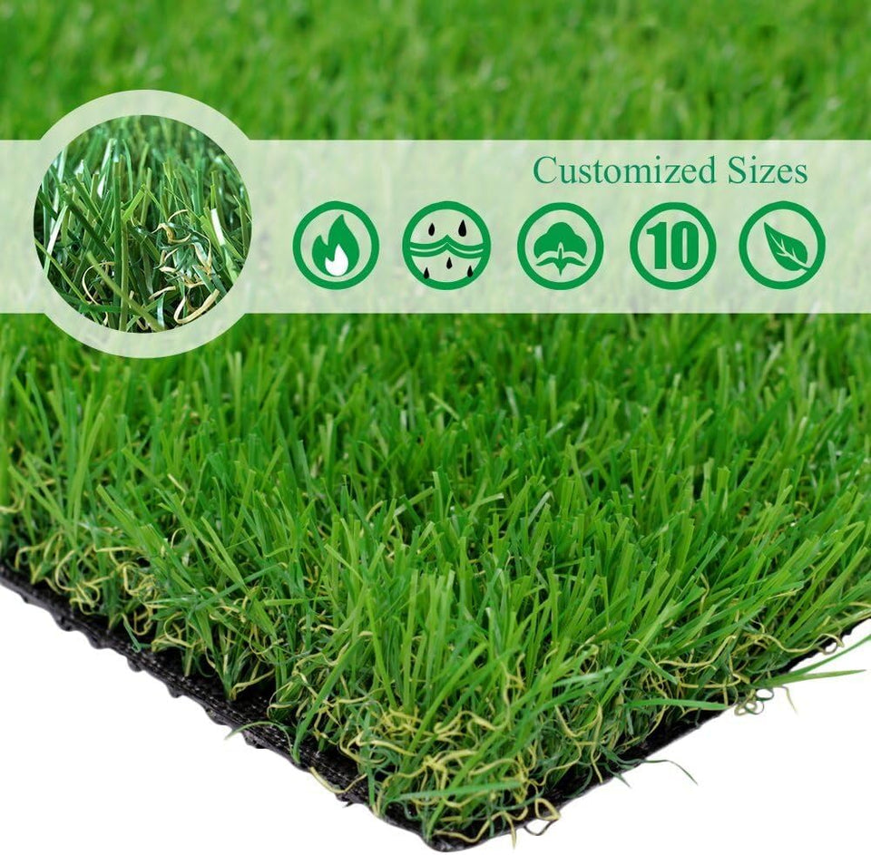 Petgrow artificial grass turf 5x10 ft roll showing lush realistic lawn for versatile spaces.