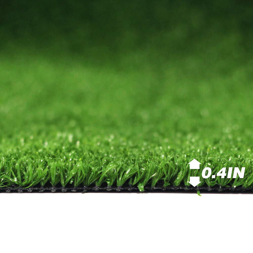 Petgrow backyard patio turf installation demonstrates easy fit for uneven spaces.